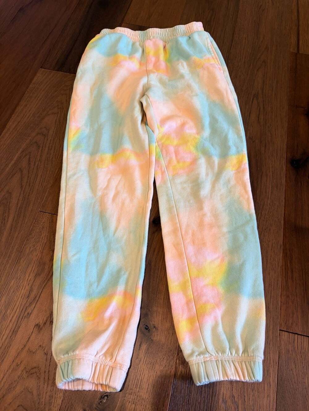 Art Class Tie Dye Sweatpants Size L 10/12 Pastel Fleece Joggers